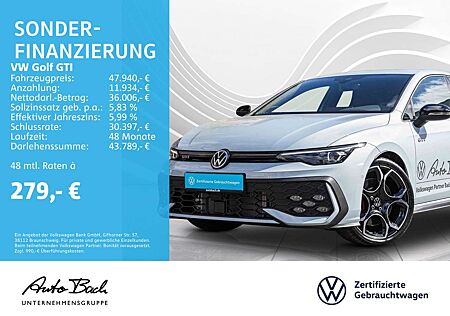 VW Golf GTI Volkswagen Golf VIII GTI Black Style 2.0 TSI DSG, Navi, LED