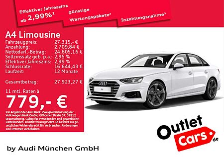Audi A4 40 TFSI S tronic advanced Navi/LED/