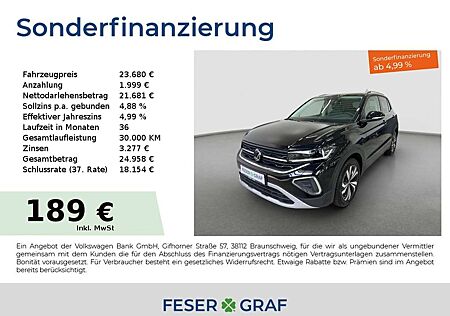VW T-Cross Volkswagen Style 1.0 TSI 85kW DSG ACC Kamera Matrix