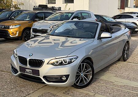 BMW 218 d Sport Line Cabrio/LED/Facelift/Leder/Navi