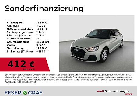 Audi A1 Sportback 25 TFSI S tronic CarPlay/SHZ/GRA/VC/