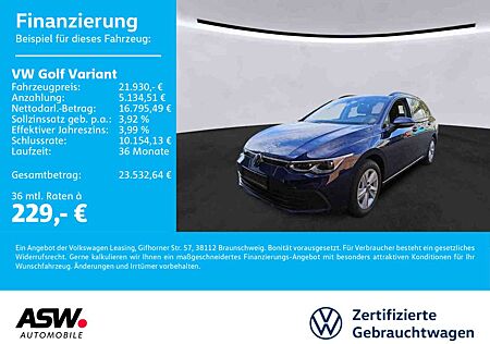 VW Golf Variant Volkswagen Life 2.0 TDI DSG Navi RFK Pano AHK