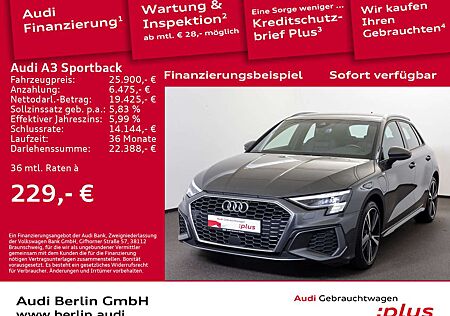 Audi A3 40 TFSI e S line S tr. AHK PDC NAVI