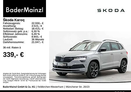 Skoda Karoq 1.5 TSI DSG Sportline AHK Kam LED Carplay