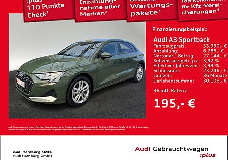 Audi A3 30 TFSI advanced S tronic AHK Kamer