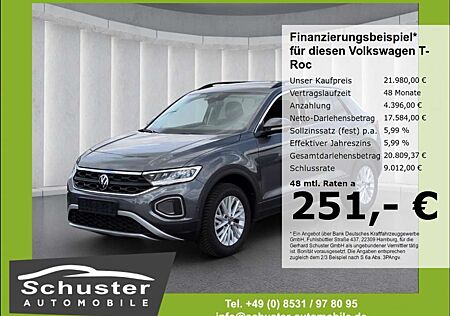 VW T-Roc Volkswagen Life 1.0TSI*LED Navi digCockp SHZ VKZ-Erk