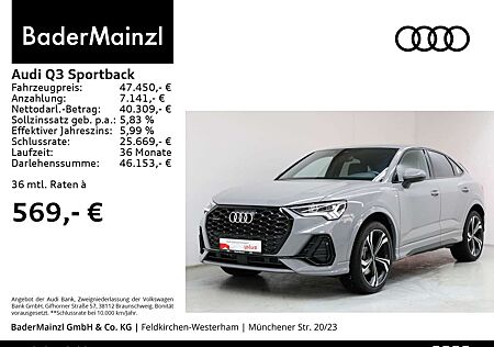 Audi Q3 40 TDI quattro S line Leder AHK