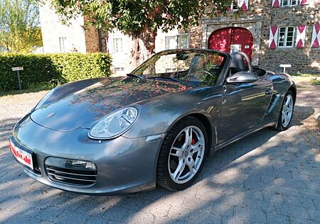 Porsche Boxster S atlasgrau,1.Hand,+ Service,ein Traum.