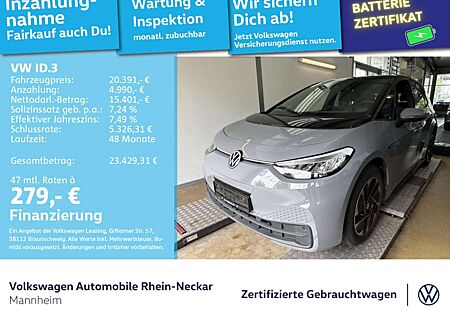 VW ID.3 Volkswagen Pure Performance 110 kW Navi PEC LED uvm