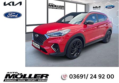 Hyundai Tucson 2.0 N-Line 4WD AHK Pano Teilleder PDC Navi AHK-abn