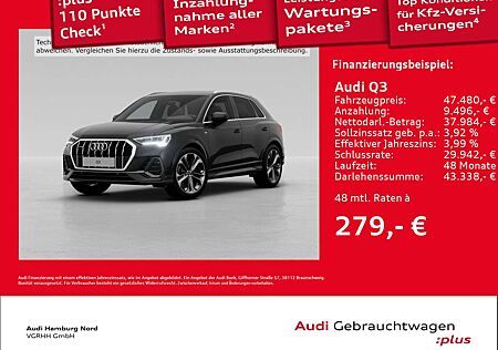 Audi Q3 40 TFSI 2x S line quat. Navi Stdhzg AHK Sound