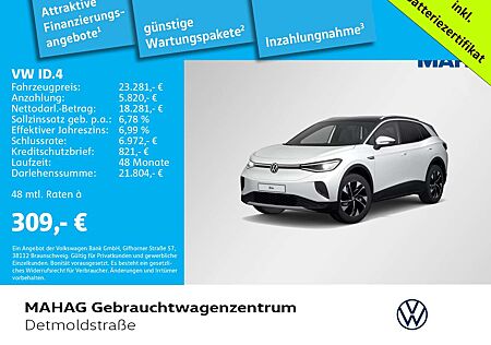 VW ID.4 Volkswagen Pro Performance CCS AHK Navi LED Kamera Alu