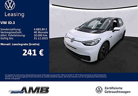 VW ID.3 Volkswagen Pro S 77kWh/LED/Navi/5-Sitze/19''Alu