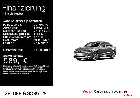 Audi e-tron S quattro 356km/WLTP*Nacht*B&O