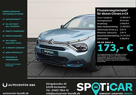Citroën E-C4 Electric Citroen 136 FEEL PACK Rückfahrkamera SHZ Keyless Spurhalte