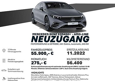 Mercedes-Benz EQS 450+ AMG/LUXU/DISTRO+/AIRM/360°/MASSAGE/MULT