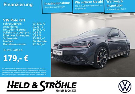VW Polo GTI Volkswagen 2.0 TSI DSG IQ-LED PDC SHZ APP DAB+ 18"