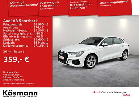 Audi A3 S line 40TFSIe 2xS line AHK TWA