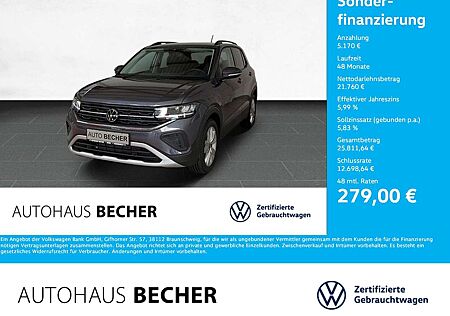 VW T-Cross Volkswagen Life 1.0 TSI 6-Gang /Sitzhz/CarPlay/LED