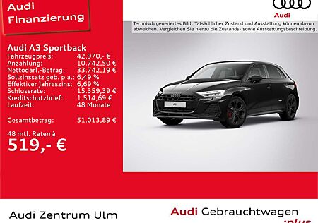 Audi A3 S line 45 TFSI e MATRIX 18" NAV HuD