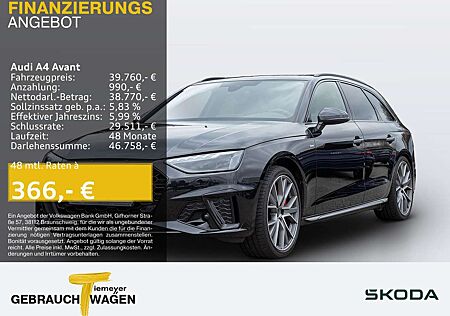 Audi A4 40 TFSI Q 2x S LINE AHK LM19 MATRIX