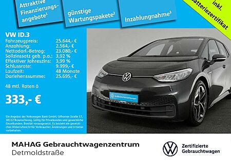 VW ID.3 Volkswagen Pro S Wärmepumpe LED NaviPro ParkPilot Rear
