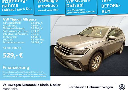 VW Tiguan Allspace Volkswagen 1.5 TSI Life DSG 7-Sitzer Navi A