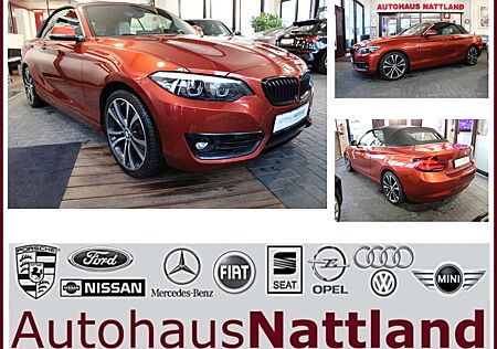 BMW 218i 218 Cabrio Sport Line Autom. Navi Leder LED