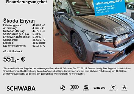 Skoda Enyaq Coupé RS Lounge 8-f. bereift*Wärmepumpe*
