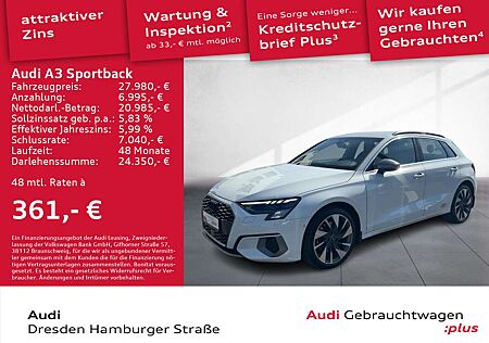 Audi A3 35 TFSI Advanced edition one Matrix