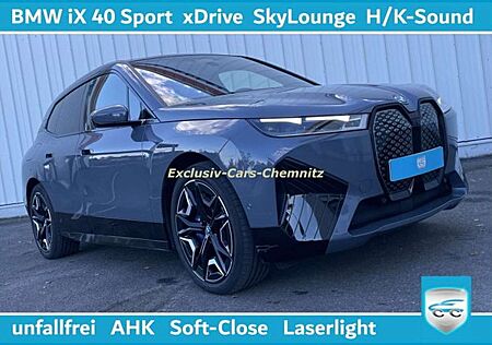 BMW iX 40 xDrive Sport AHK H/K Garantie unfallfrei I