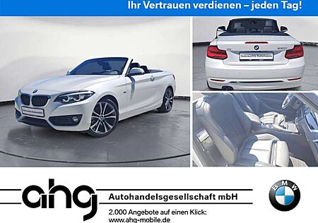 BMW 220 i Cabrio Aut. Sport Line Navi AHK HiFi RFK