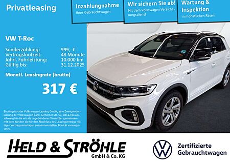 VW T-Roc Volkswagen R-LINE 1.5 TSI DSG AHK LED+ NAV KAM PDC SH