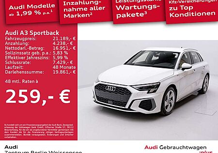 Audi A3 30 TFSI S-LINE*AHK*GRA*LED*BT*
