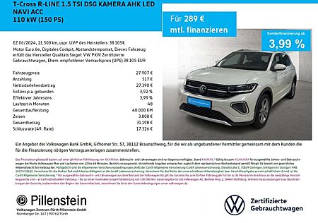 VW T-Cross Volkswagen R-LINE 1.5 TSI DSG KAMERA AHK LED NAVI ACC