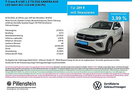 VW T-Cross Volkswagen R-LINE 1.5 TSI DSG KAMERA AHK LED NAVI ACC