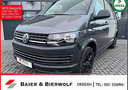 VW T6 Transporter Volkswagen 9 Sitzer Klima PDC Scheckheft