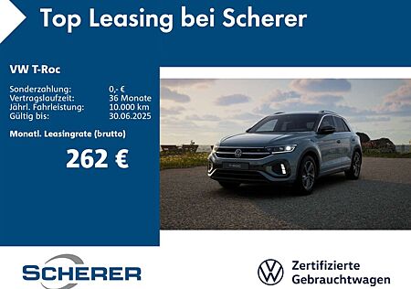 VW T-Roc Volkswagen R-Line 2.0TDI SCR AHK LED KAMERA NAVI SHZ