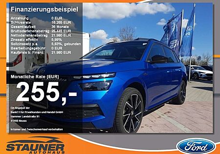 Skoda Kamiq 1.5 TSI Monte Carlo Pano LED PDC Klimaa. SHZ AHK