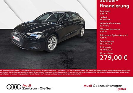 Audi A3 Sportback 40 TFSI e basis AHK Navi Matrix Assis...
