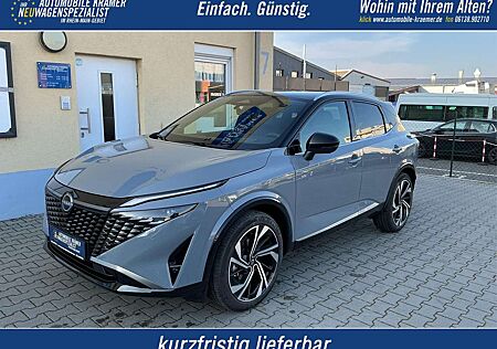 Nissan Qashqai Tekna Plus Alarmanlage 360°-Kamera PDC v+h LED-...