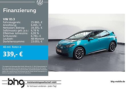 VW ID.3 Volkswagen Pro Performance Upgrade *ACC*NAVI*LED*