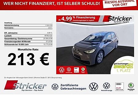 VW ID.3 Volkswagen Pro Life 107/58 213,-ohne Anzahlung Navi ACC Sitz