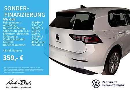 VW Golf Volkswagen VIII 1.5 eTSI "Life" DSG Navi LED Digital C