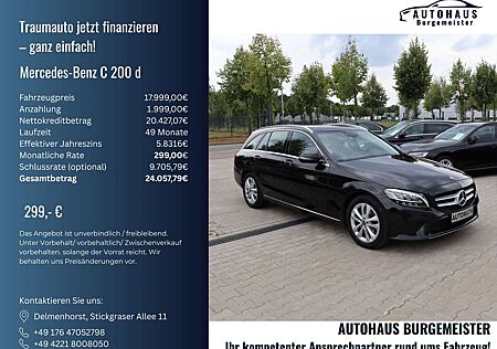 Mercedes-Benz C 200 d Avantgarde 2-Hand*Aut*Spurhalt*Multib*LED*Temp*