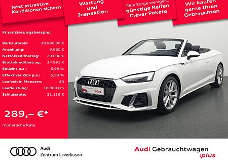 Audi A5 Cabriolet S line S-TRON VIRT KAM APP LEDER