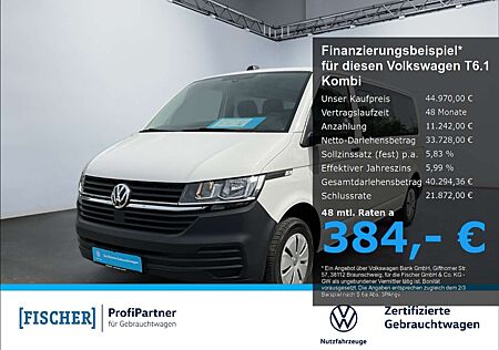 VW T6 Transporter Volkswagen T6.1 Kombi 2.0TDI lang LR NAVI 9-Sitzer AHK PDC Zusatzheizung