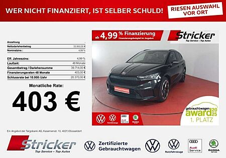 Skoda Enyaq iV 80 Sportline 403,-ohne Anzahlung AHK Pano Pump