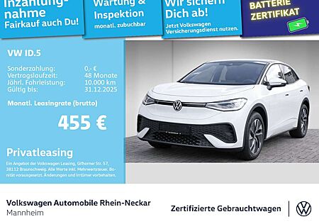 VW ID.5 Volkswagen Pro 210kW GAR2030 Navi Pano Wärmepumpe uvm