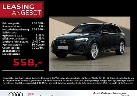 Audi Q7 45 TDI qu S line MATRIX AHK PANO 20" HuD